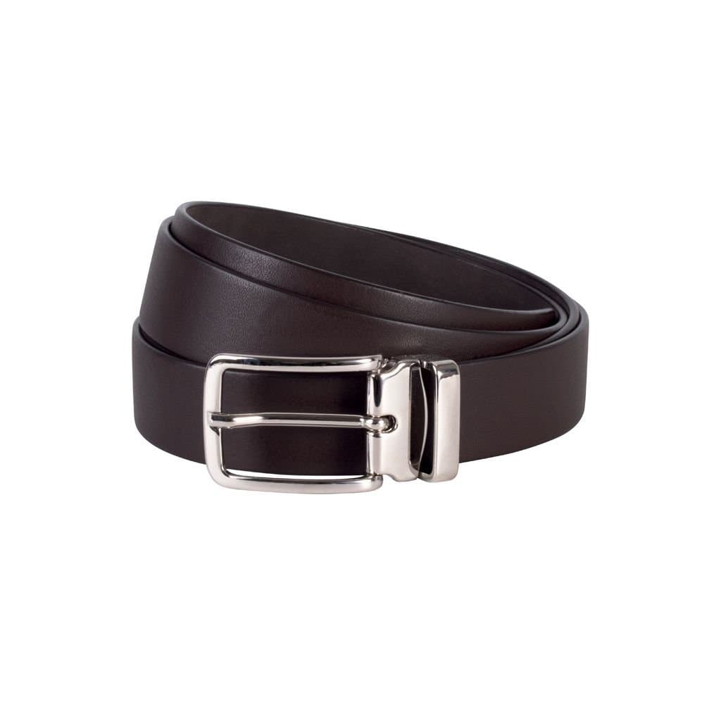 K-UP K-UP Men's Classic Leather Belt in Dark Brown