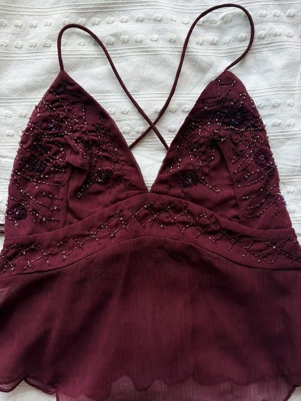 Bershka Bershka Beaded Top