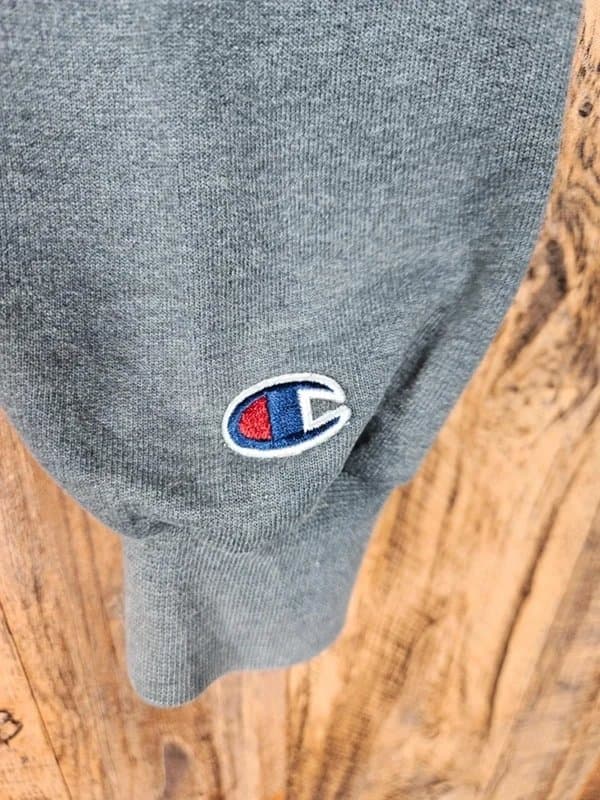 Champion Champion Script Logo Hoodie - Grey - Small