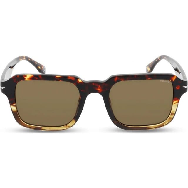 Police Police Men's SPLN36M-520836 Square/Rectangle Sunglasses in Brown - 2