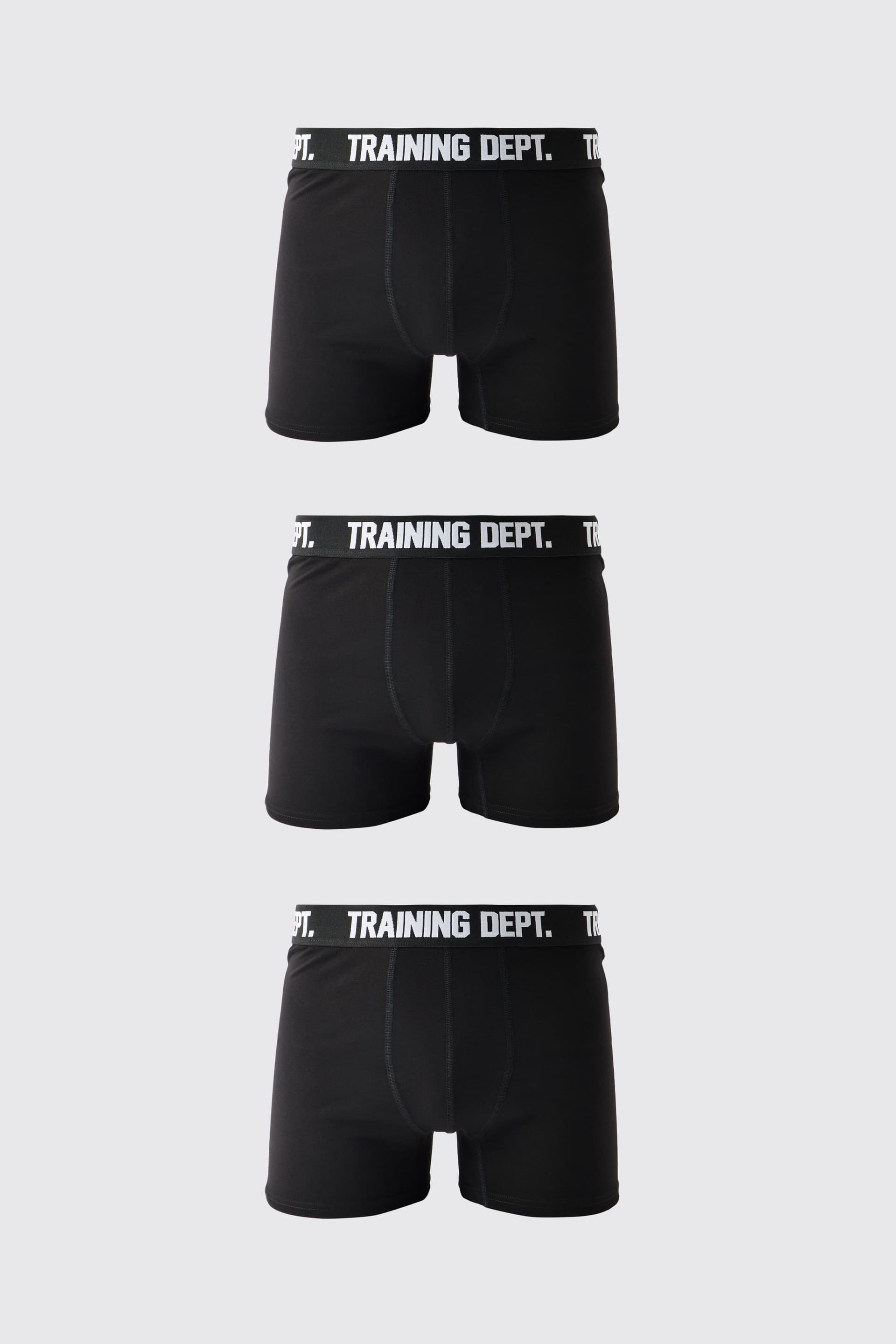 Training Dept. Training Dept. Men's Training Dept Cotton Boxers 3 Pack in Black