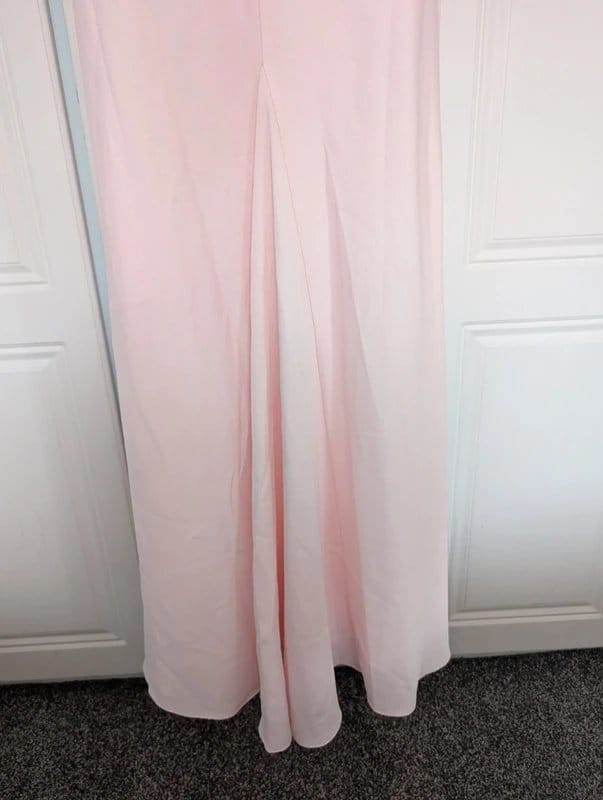 ASOS ASOS Design satin maxi dress in pink size 18 - 1