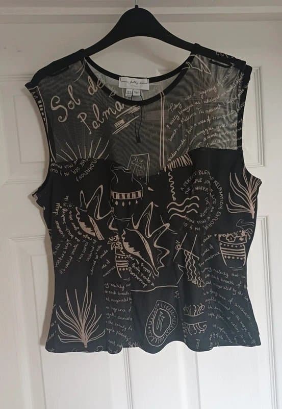 Never Fully Dressed Never Fully Dressed Sleeveless Mesh Top - size 16
