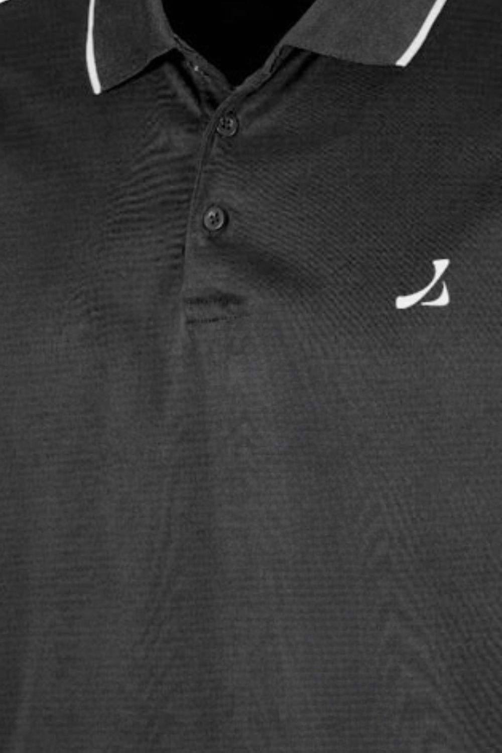 Under Par Under Par Men's UV Protection Stretch Waffle Knit Golf Polo Shirt in Black - 4