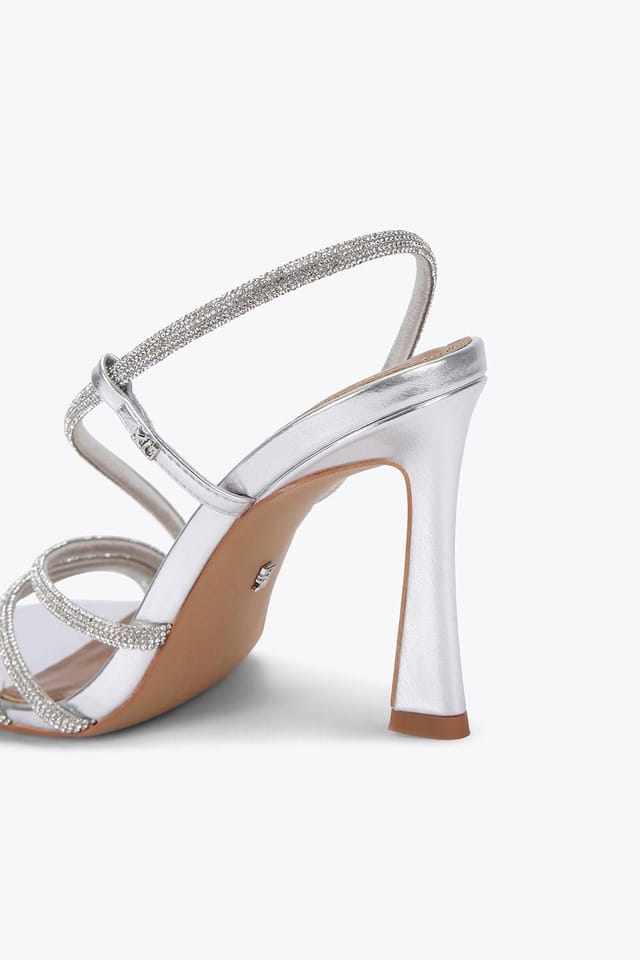 KG Kurt Geiger KG Kurt Geiger Women's 'Sweetie Sandal Gem' Heels in Silver - 3