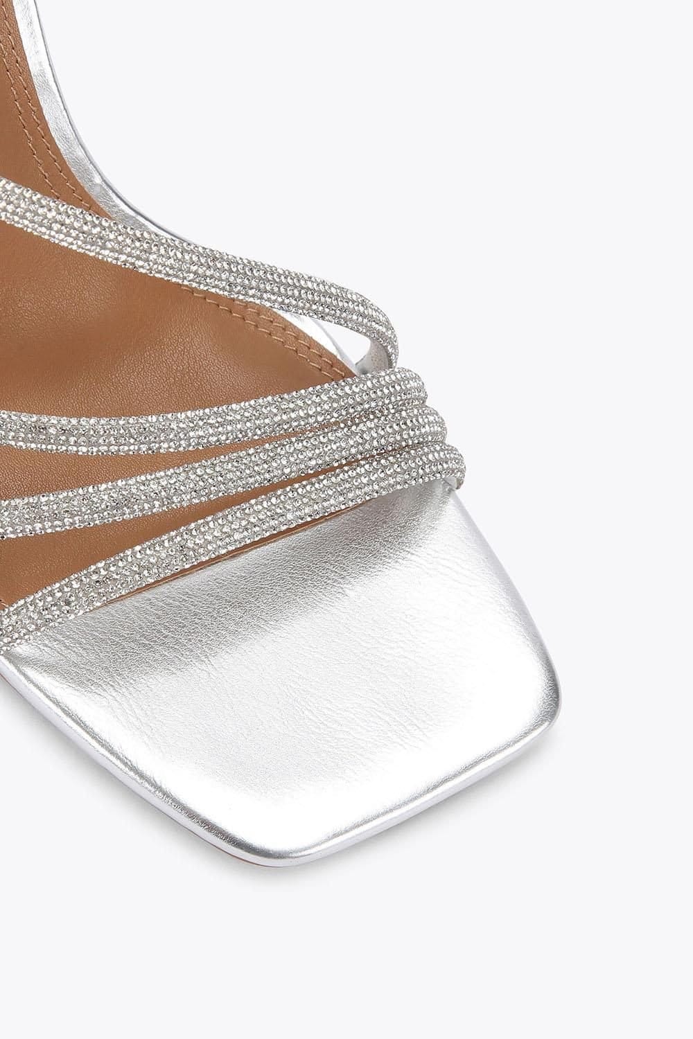 KG Kurt Geiger KG Kurt Geiger Women's 'Sweetie Sandal Gem' Heels in Silver - 4