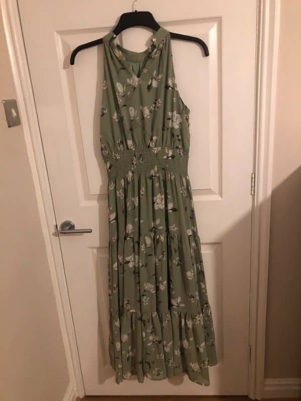 Blue Vanilla Halter neck maxi dress f