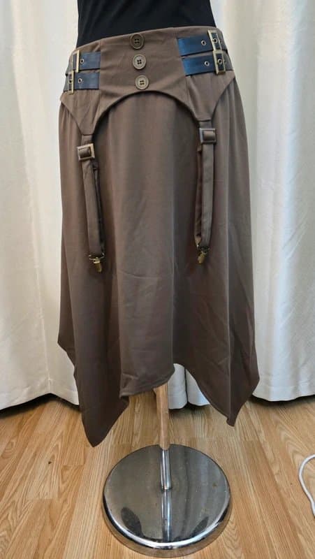 Scarlet Darkness Renaissance Skirt Elastic High Waist Length Adjustable A-Line Vintage Skirt