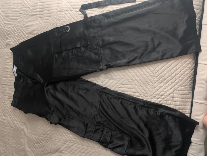 Bershka Bershka satin cargos