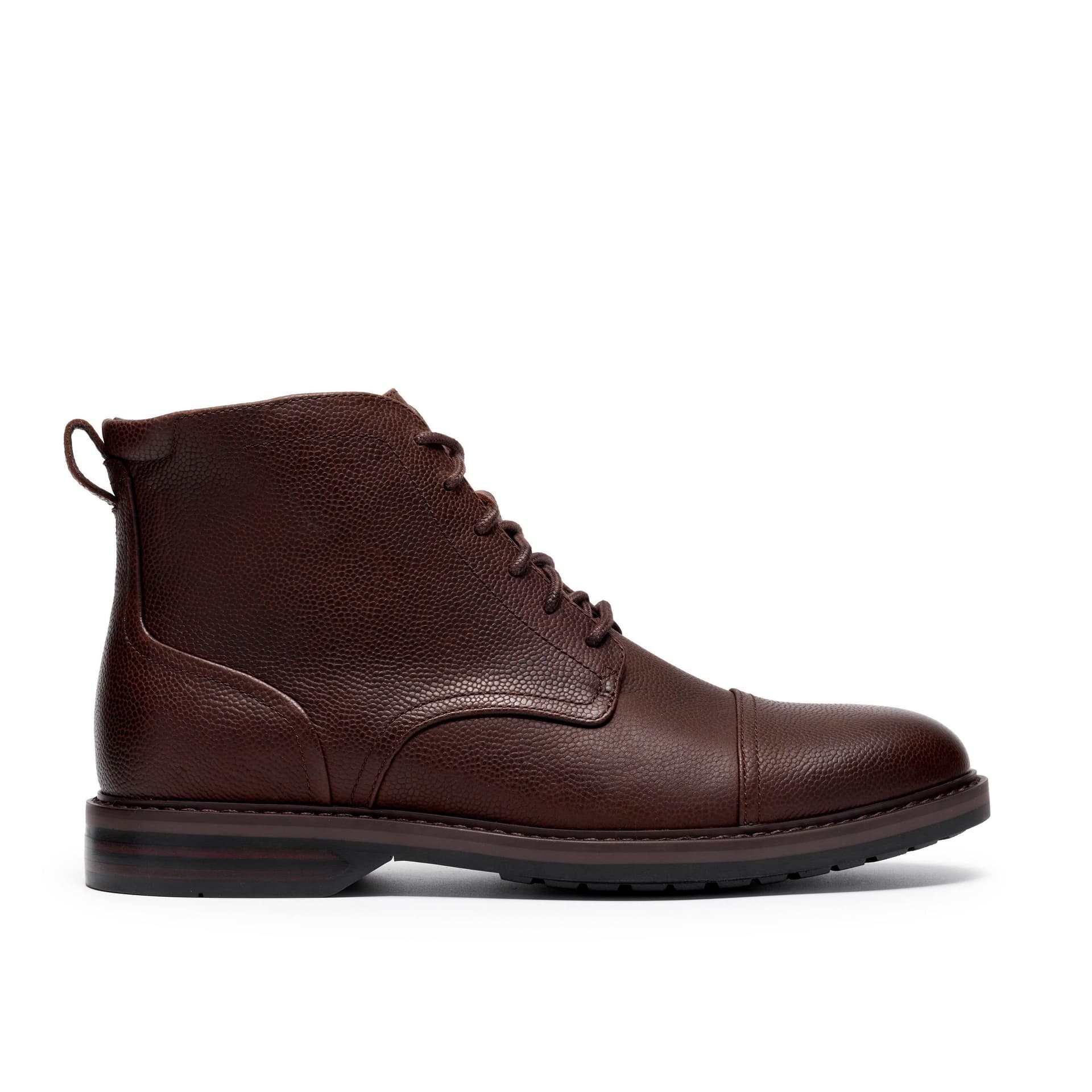 Clarks Clarks Men's Aldwin2 Cap Brown Leather Ankle Boots, Lace Up