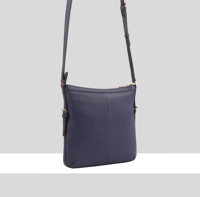 Paul Costelloe Paul Costelloe Women's Lister Leather Cross Body Bag in Blue - 2