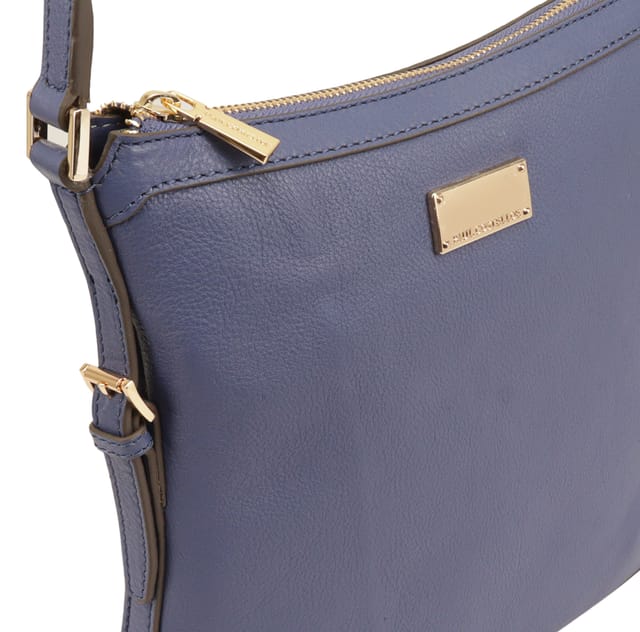Paul Costelloe Paul Costelloe Women's Lister Leather Cross Body Bag in Blue - 3