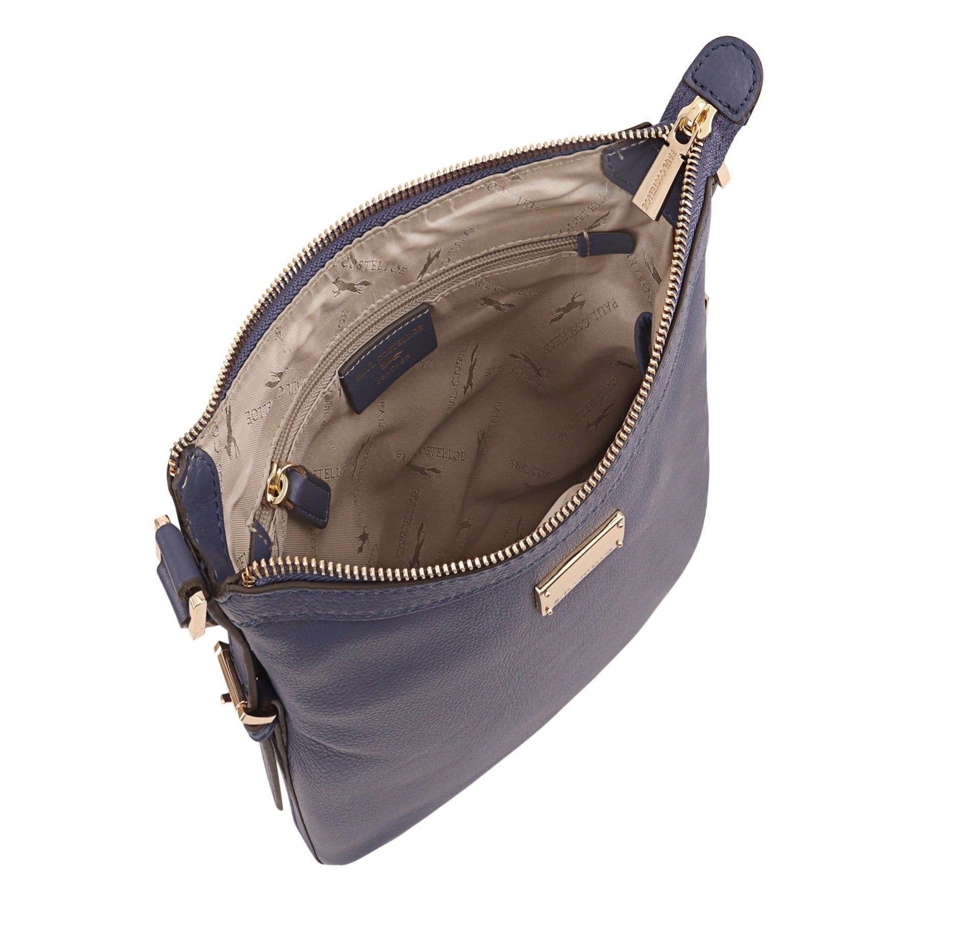 Paul Costelloe Paul Costelloe Women's Lister Leather Cross Body Bag in Blue - 4