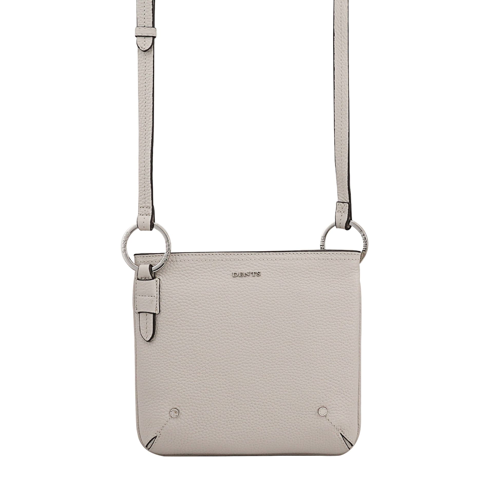 Dents Dents Women's Nerola Leather Cross Body Bag in Grey