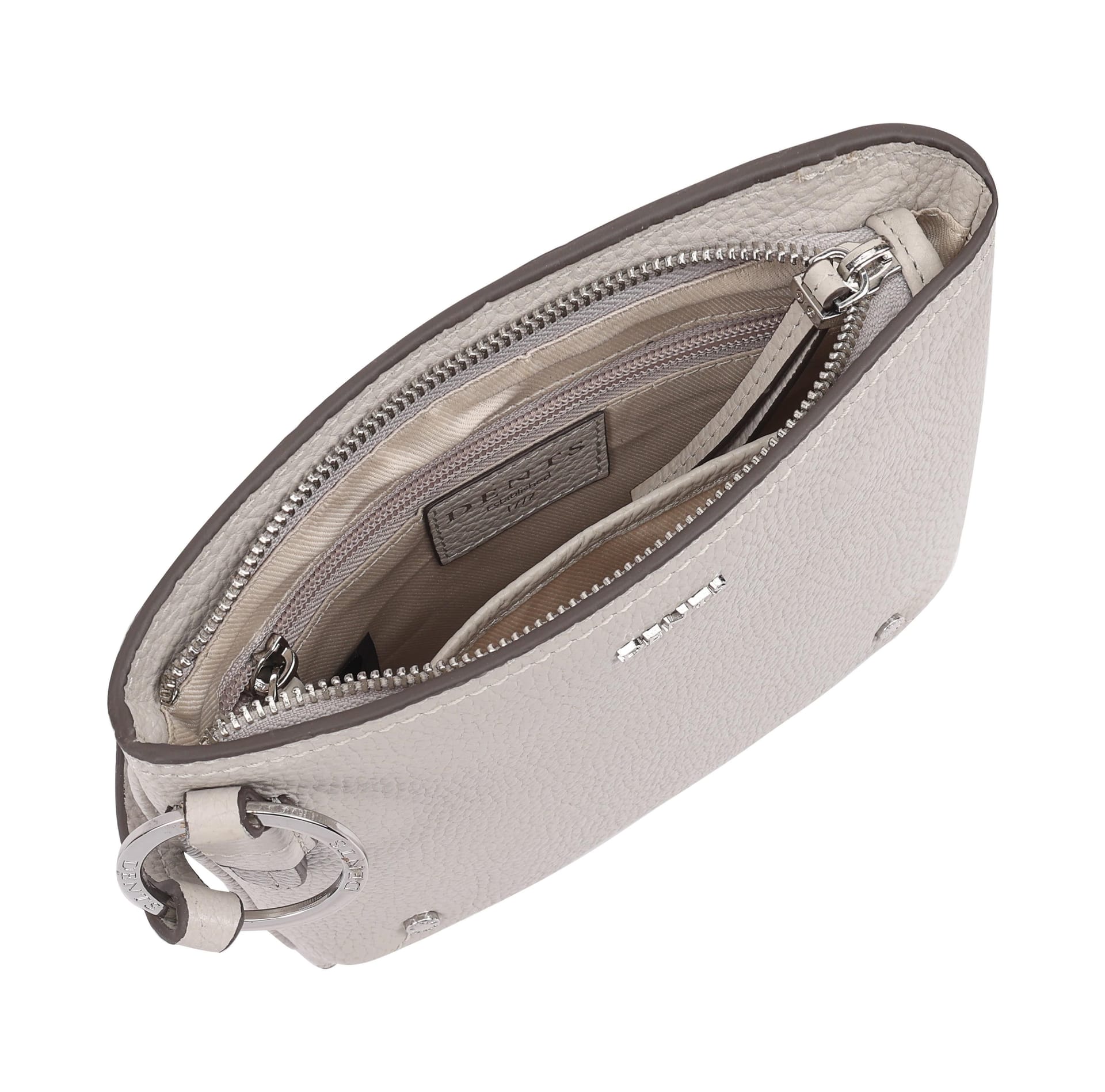 Dents Dents Women's Nerola Leather Cross Body Bag in Grey - 4