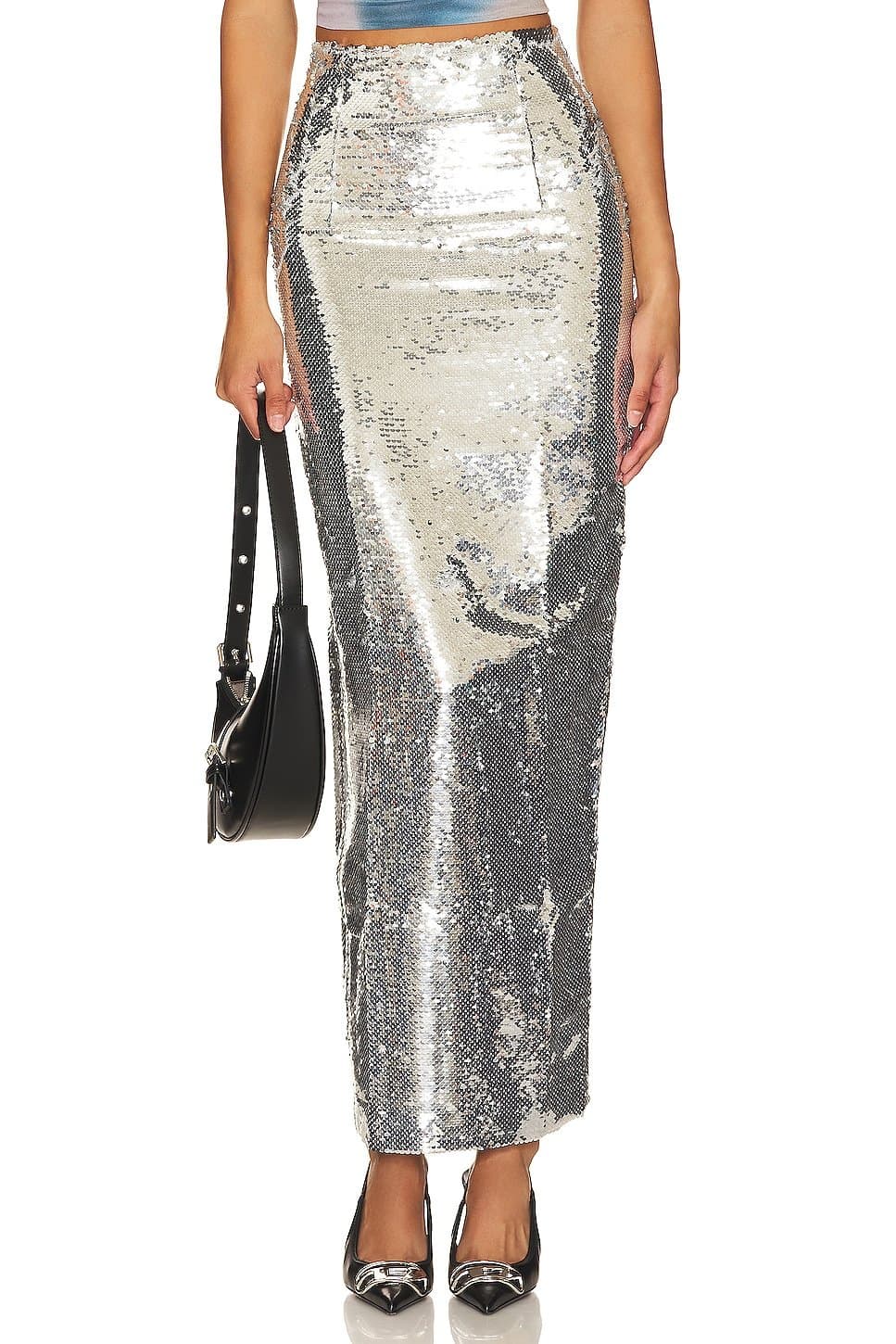 revolve Pailette Maxi Skirt
