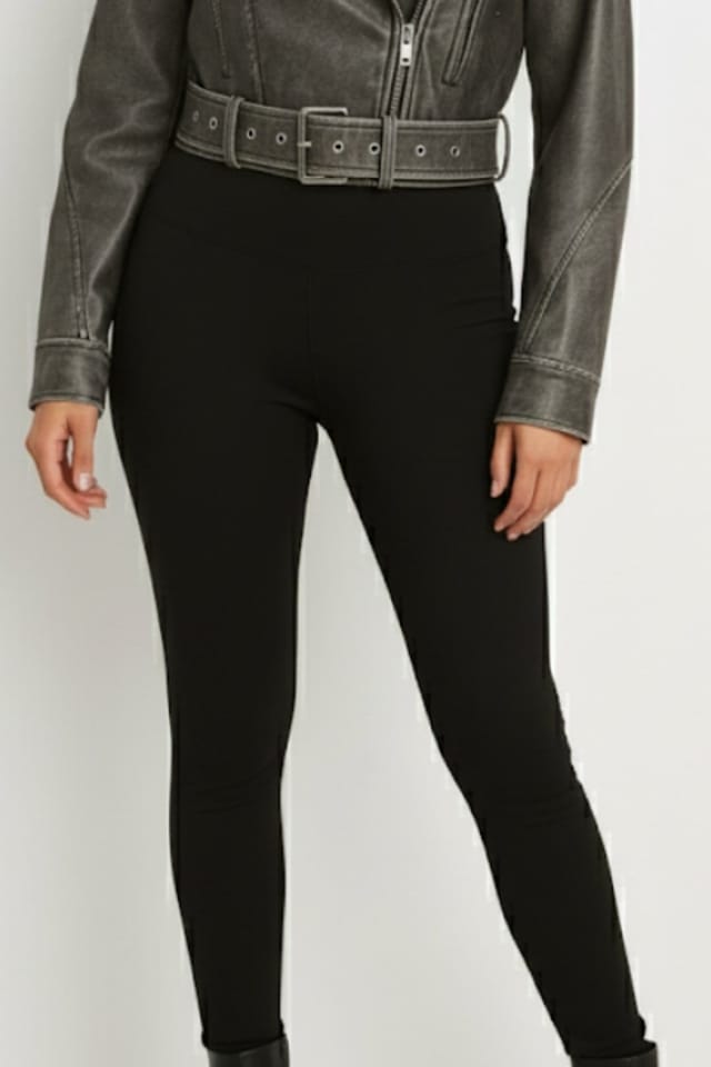 STYLEWISE STYLEWISE Women's Washed PU Cropped Biker Jacket in Grey - 3