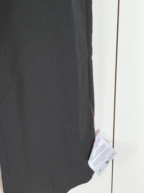 ASOS Design Black Seersucker Casual Suit Trousers