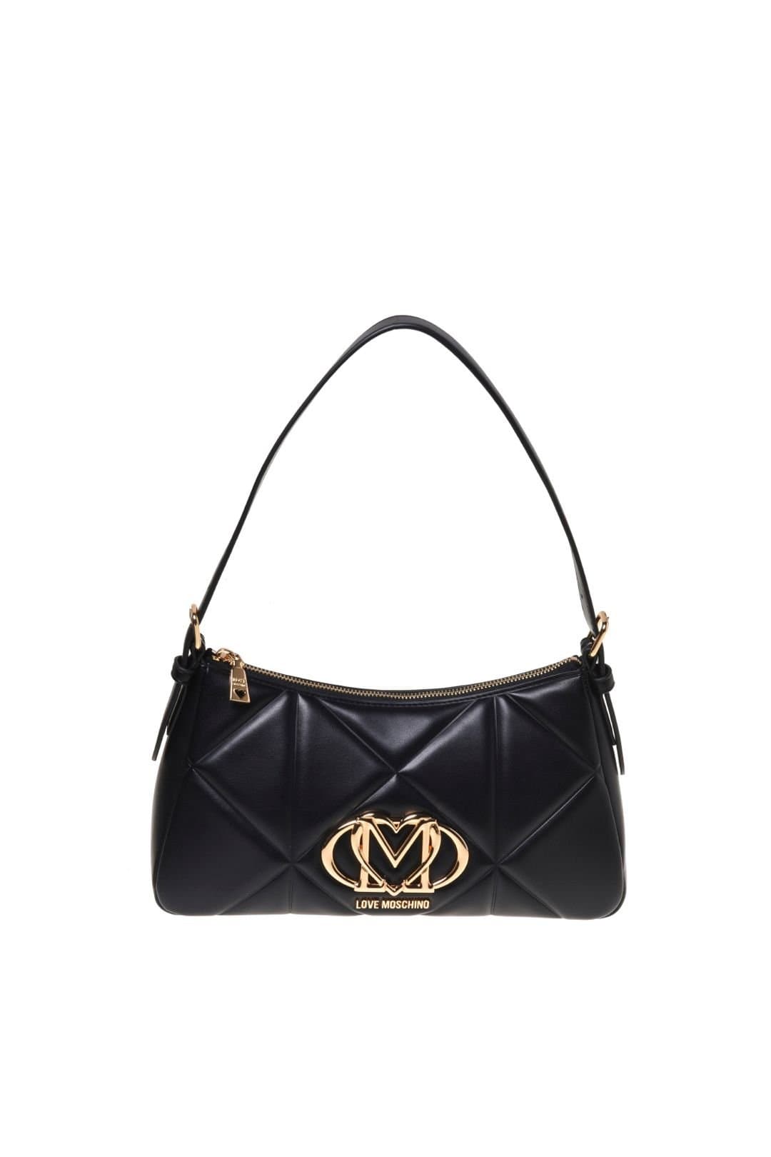 Love Moschino Love Moschino Women's Embossed Q Hobo Bag Black