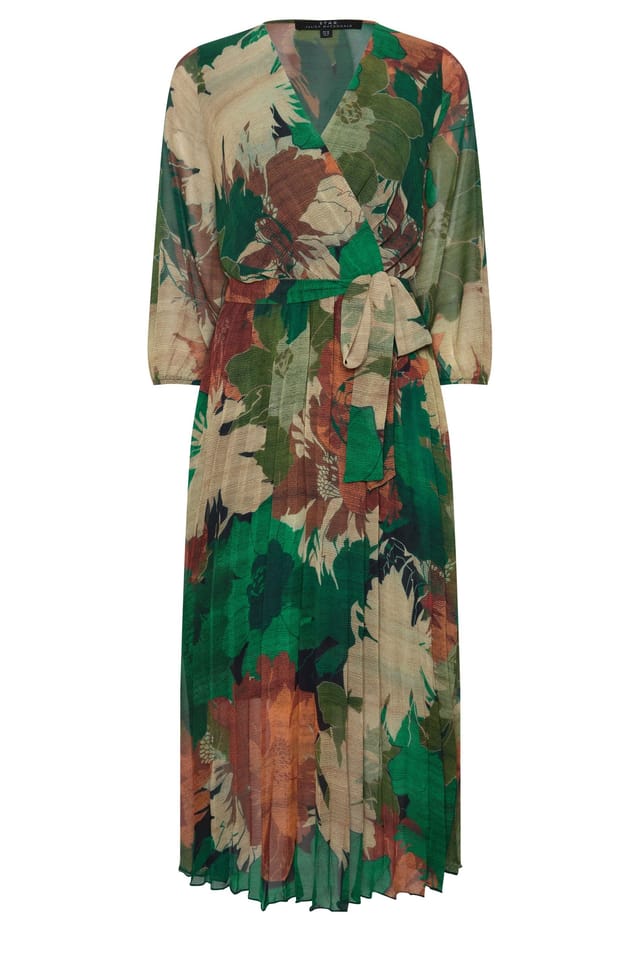 Star By Julien Macdonald Star by Julien Macdonald Women's Abstract Pleated Dress in Olive - 2