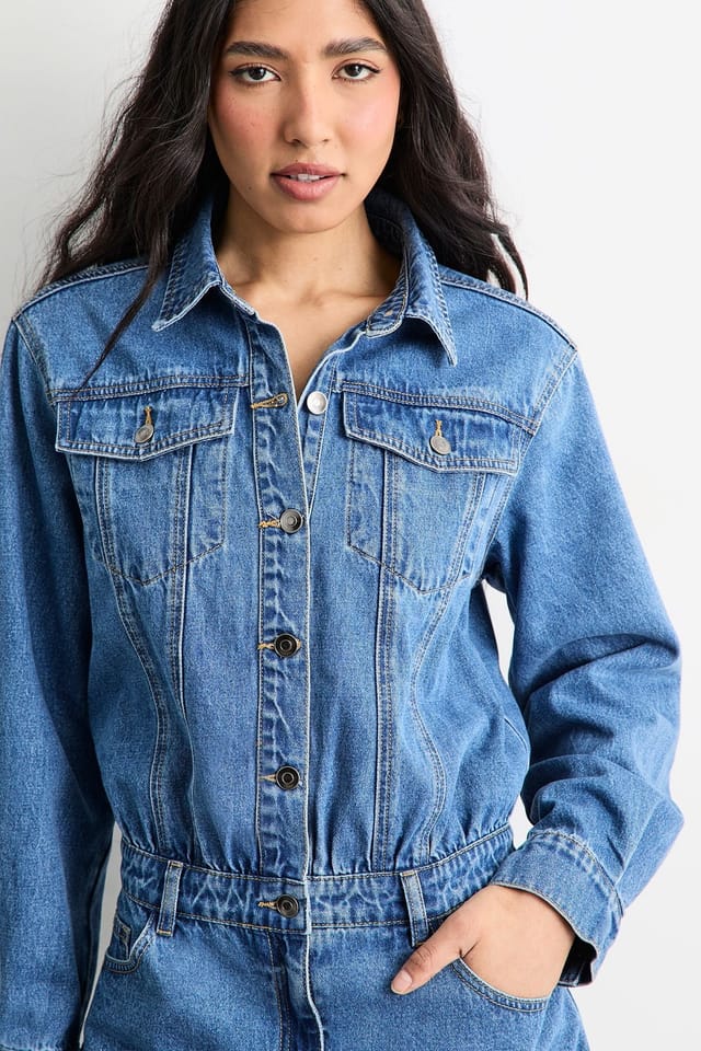 Warehouse Warehouse Women's Denim Shirt Mini Dress - 2