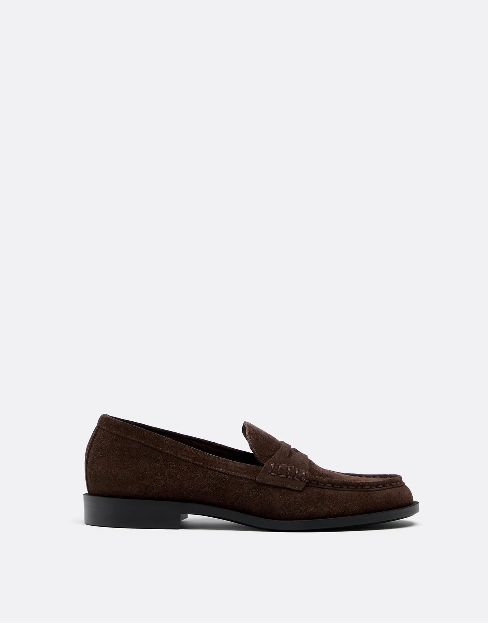 ASOS ASOS Brown Leather Loafers in Brown