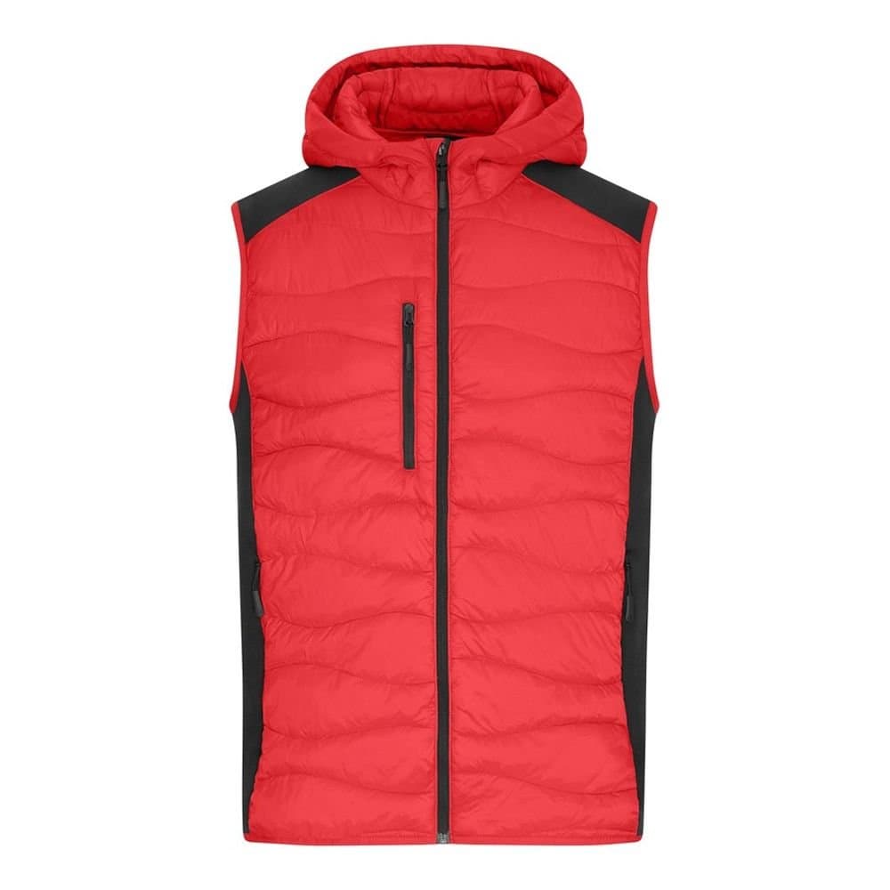 James and Nicholson James and Nicholson Men's Plain Gilet in Red