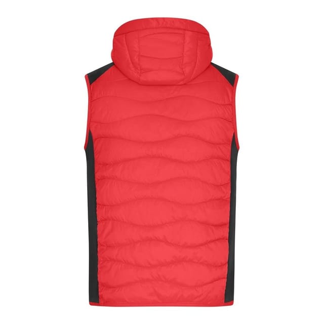 James and Nicholson James and Nicholson Men's Plain Gilet in Red - 2