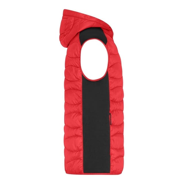 James and Nicholson James and Nicholson Men's Plain Gilet in Red - 3