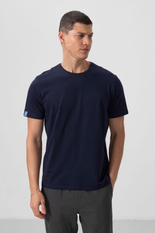 Tommy Life Tommy Life Men's Comfort Fit Crew Neck T-Shirt in Navy - 3