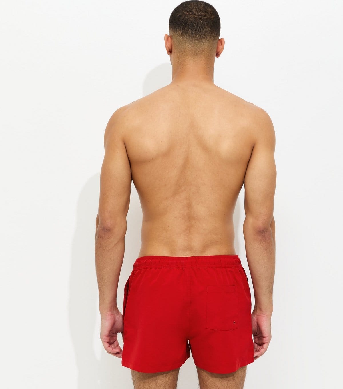 New Look Men's Red Regular Short Length Swim Shorts New Look - 4