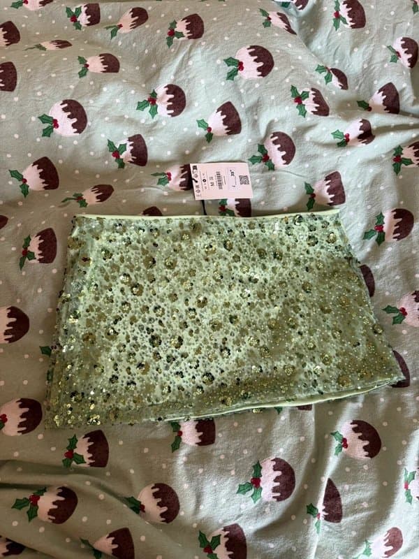 Bershka Bershka green sequin skirt