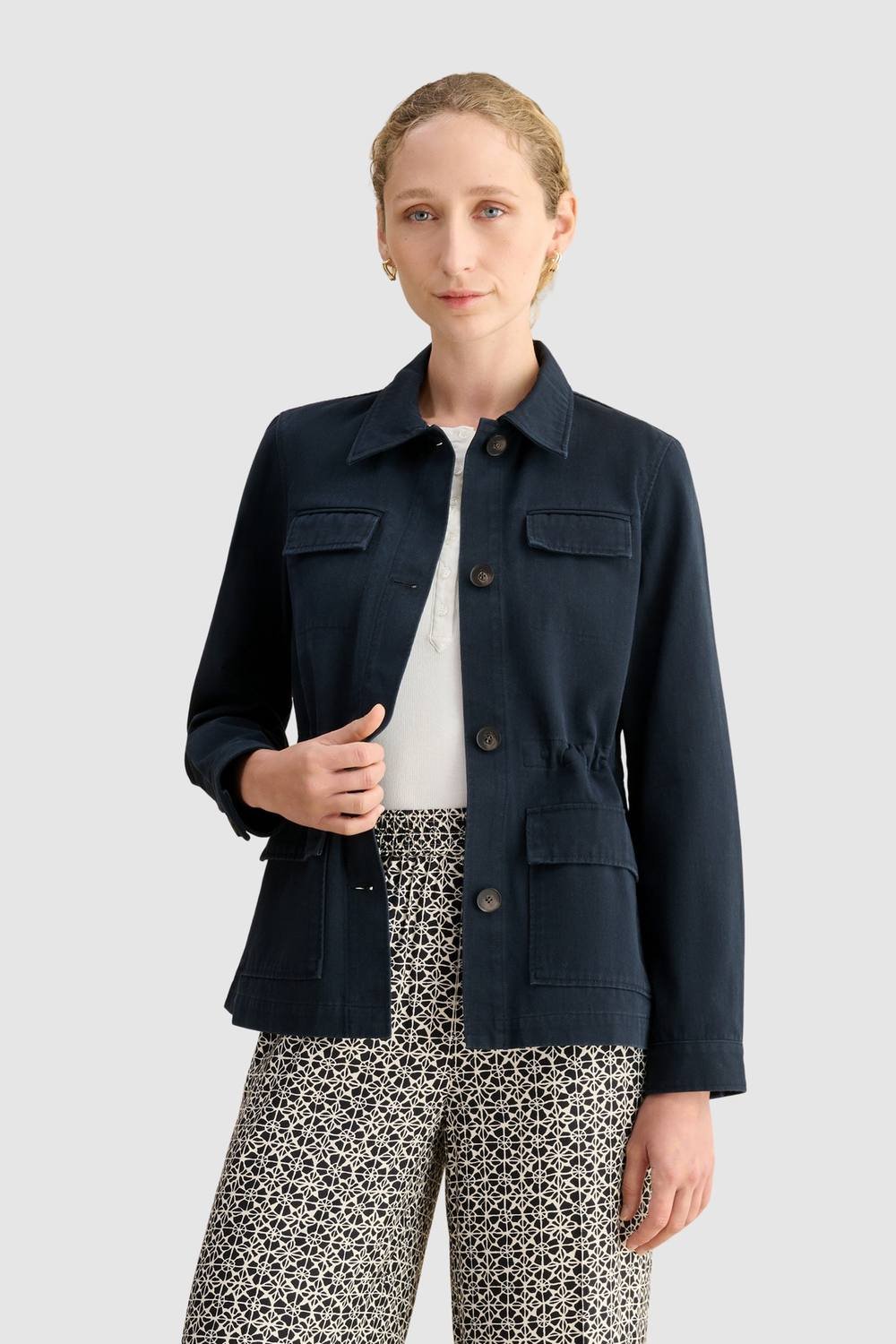 Hobbs London Hobbs London Women's Arianne Utility Jacket in Dark Navy - 2