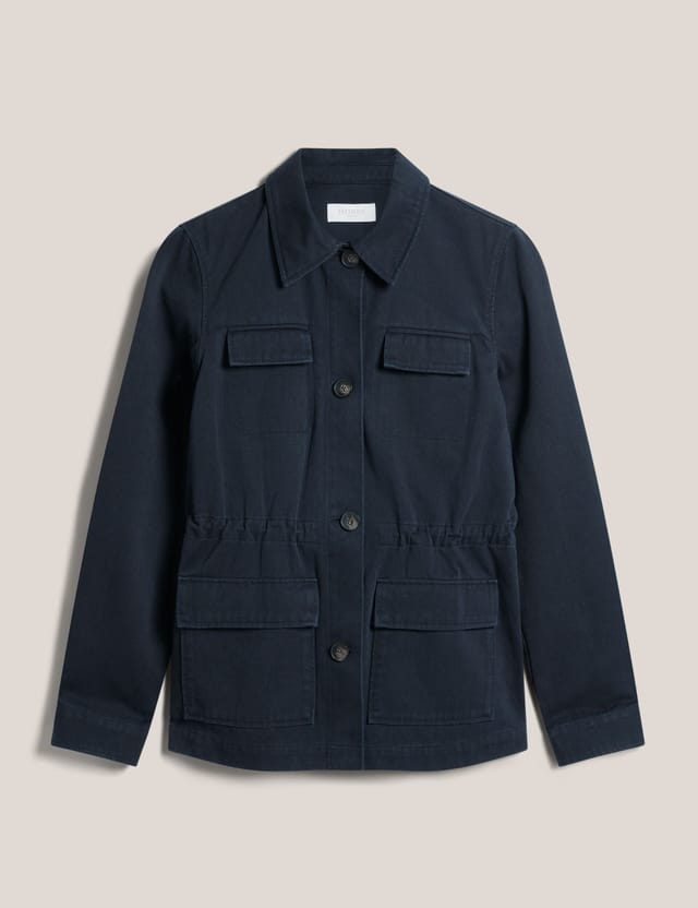 Hobbs London Hobbs London Women's Arianne Utility Jacket in Dark Navy - 2