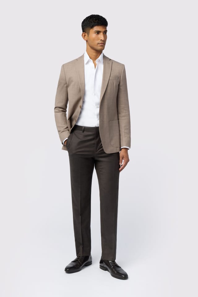 Ted Baker Ted Baker Men's Oram Slim Fit Structure Jacket in Beige - 2