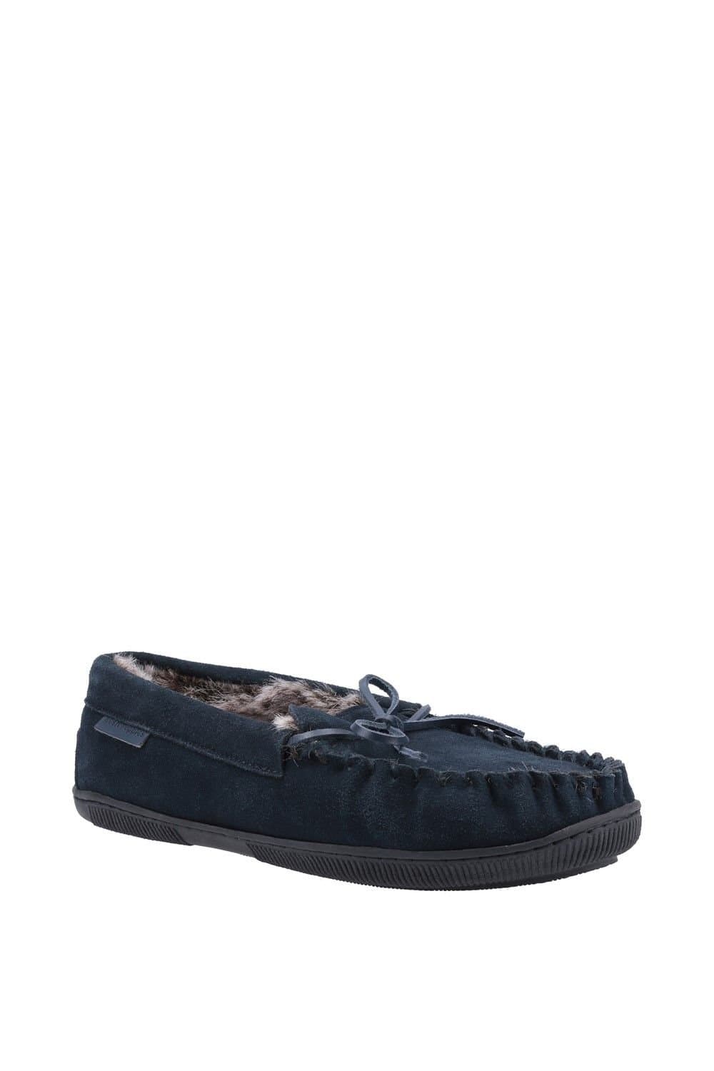 Hush Puppies Hush Puppies Men's 'Ace' Suede Slippers in Dark Navy