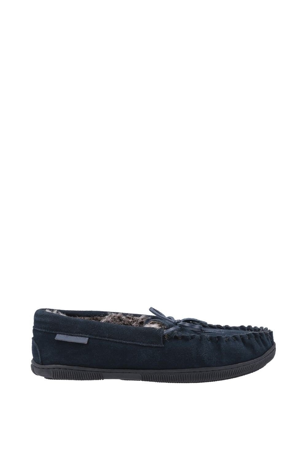 Hush Puppies Hush Puppies Men's 'Ace' Suede Slippers in Dark Navy - 4