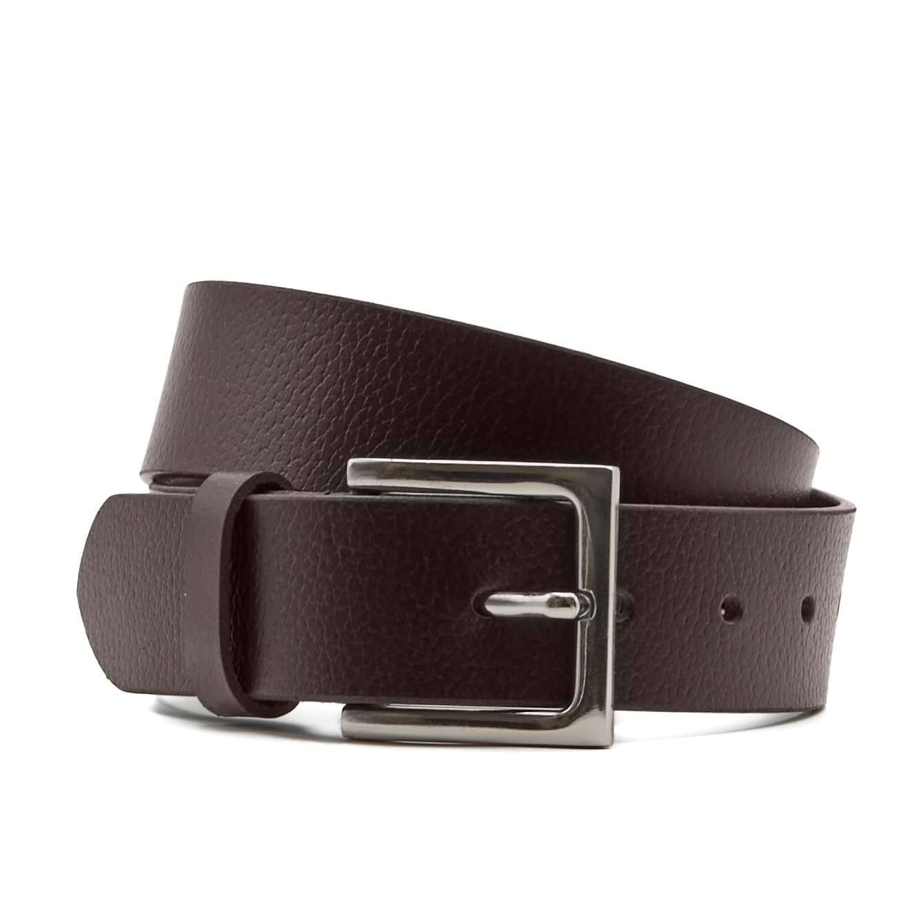 Woodland Leathers Woodland Leathers Men's Leather Belts, Premium Genuine Leather belt 1.5" Width in Brown - 4