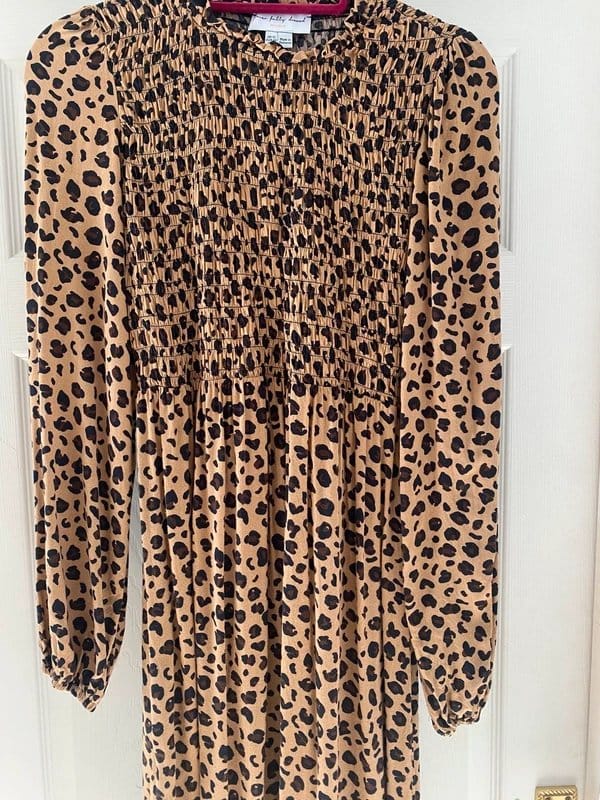 Never Fully Dressed Leopard Print Midi Dress