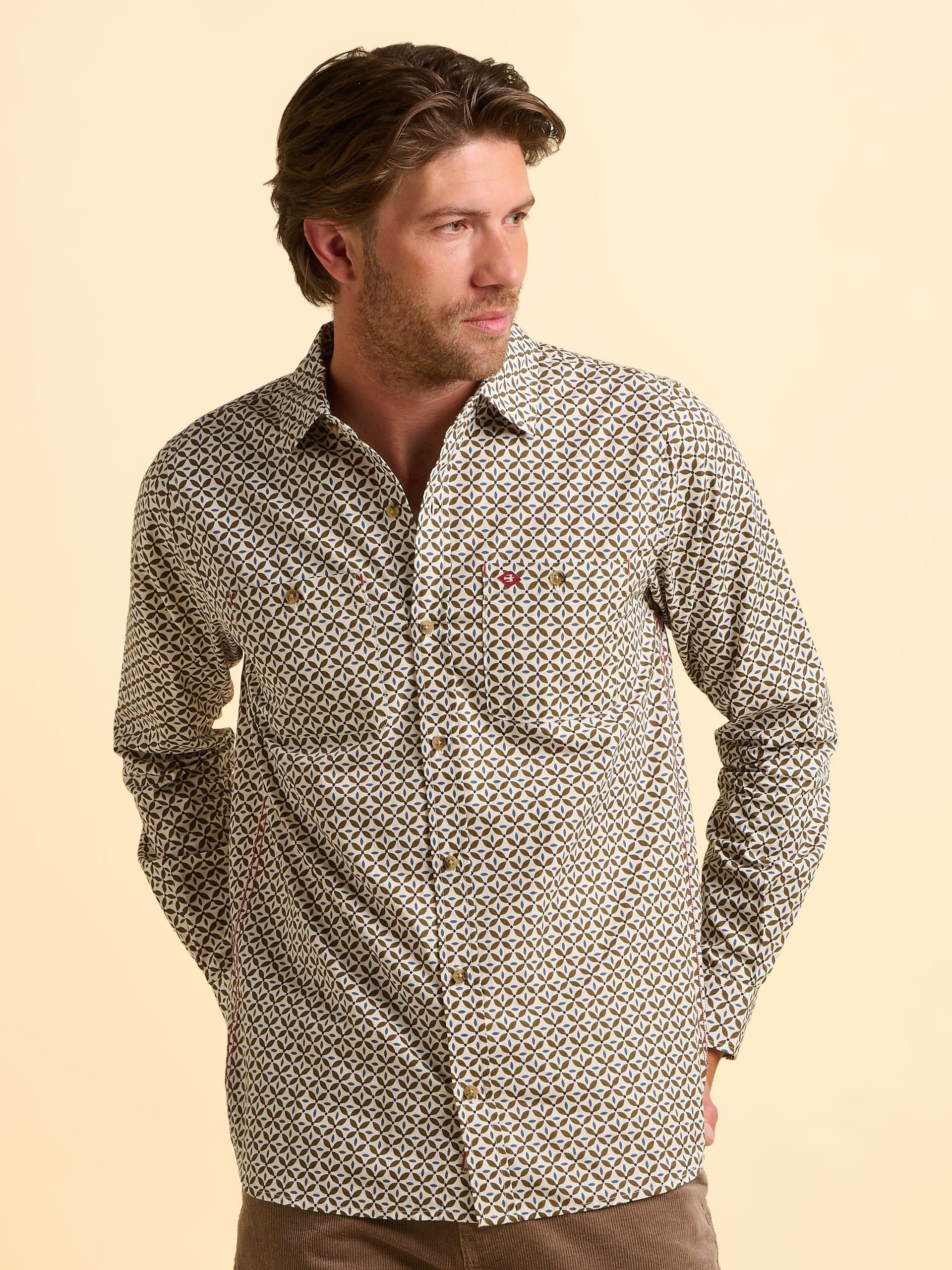 Brakeburn Brakeburn Men's Caldbeck Printed Shirt