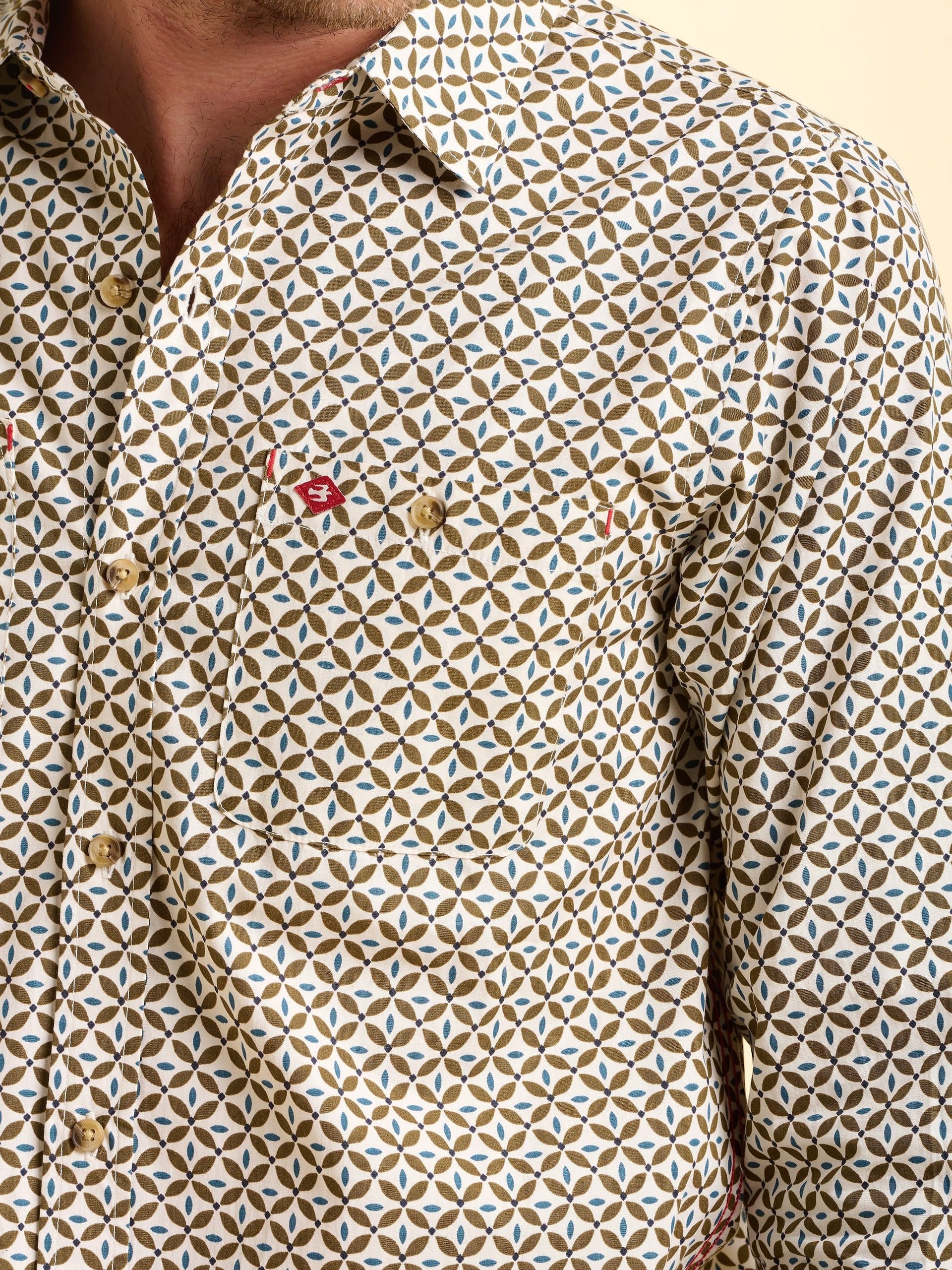 Brakeburn Brakeburn Men's Caldbeck Printed Shirt - 4