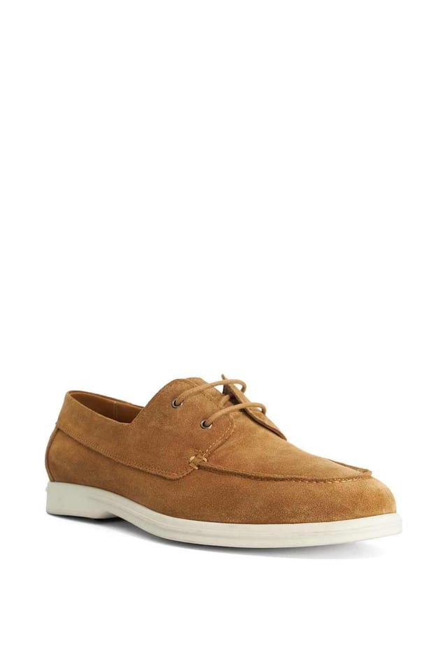 Dune London Dune London Men's 'Boldman' Suede Boat Shoes in Natural - 2