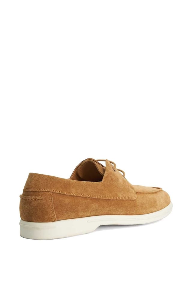 Dune London Dune London Men's 'Boldman' Suede Boat Shoes in Natural - 3