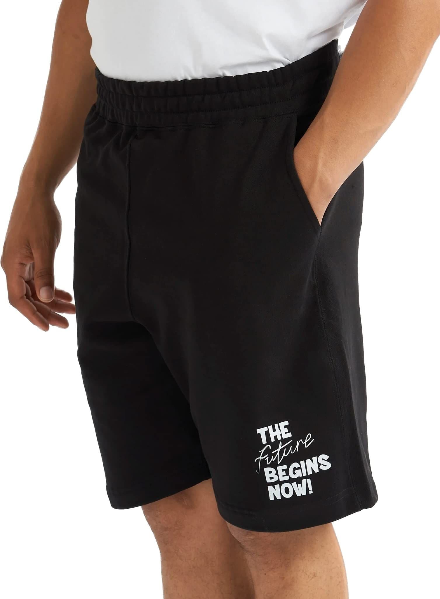 Alse Studio Alse Studio Men's Black Cotton Shorts with Pockets