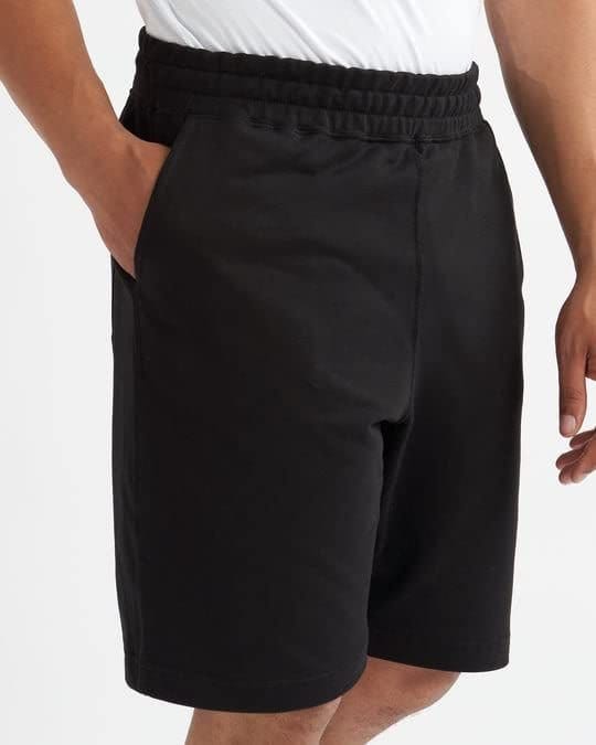 Alse Studio Alse Studio Men's Men`s 100% Cotton Premium Quality Soft Touch Shorts with Pocket in Black - 2