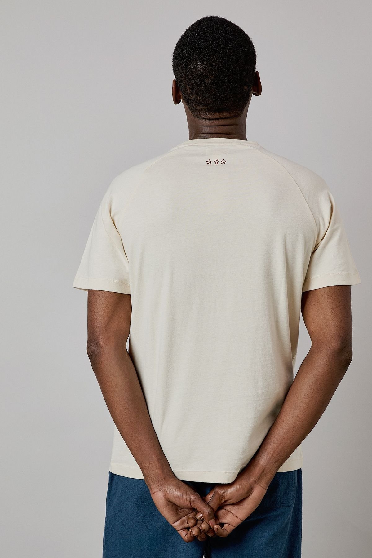 Burton Burton Men's Cream Sunrise Logo Print Raglan T-Shirt - 3