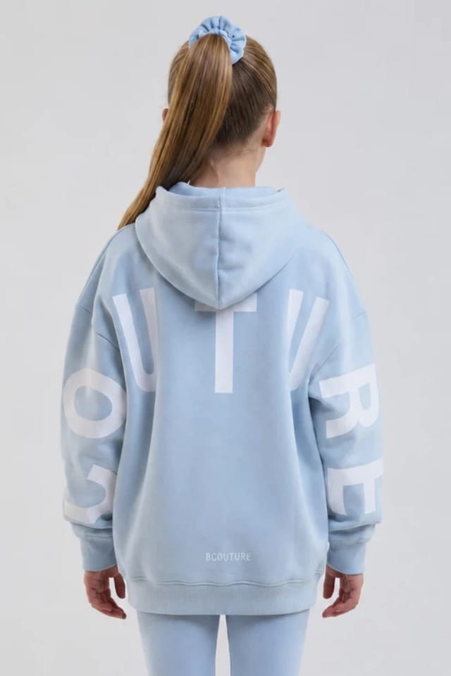BCouture BCouture Women's Leggings & Oversized Hoodie Set in Light Blue - 2