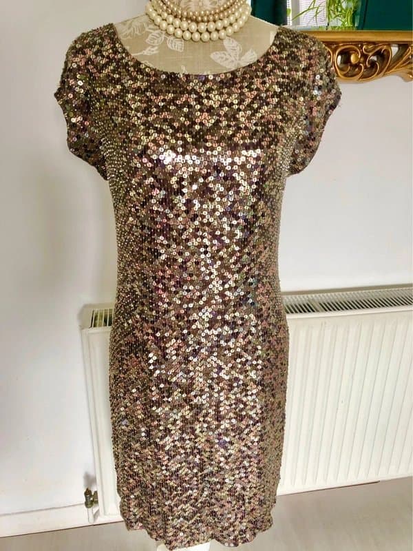 BIBA Stunning Vintage Biba Sequin Dress size 14
