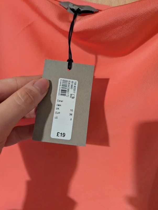 River Island River island coral silk cami 10