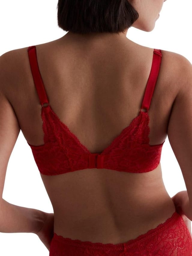 Aubade Aubade Women's Rosessence Care Half Cup Bra in Red - 2